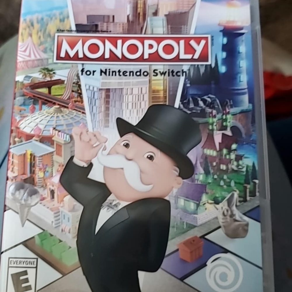 Nintendo Monopoly Video Game Black